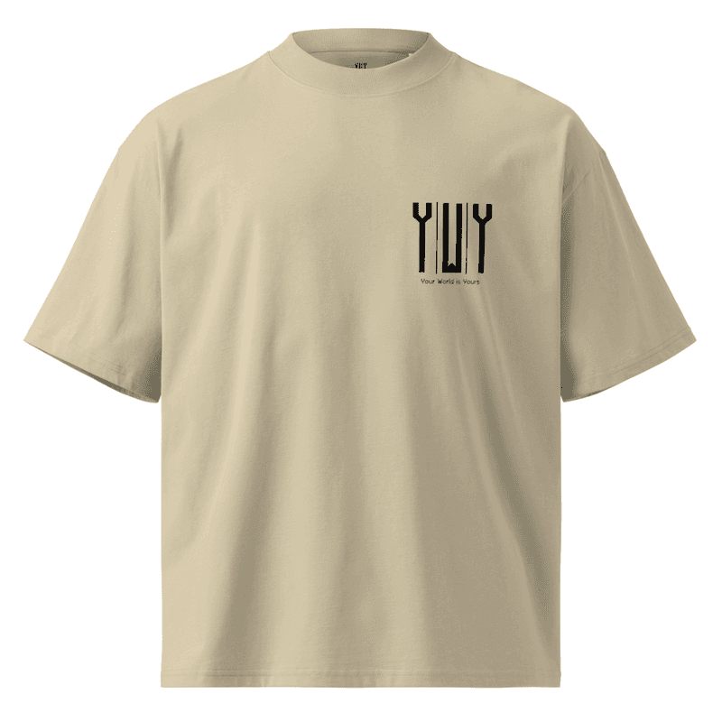 YWY Tee’s, Stone, Front / 01