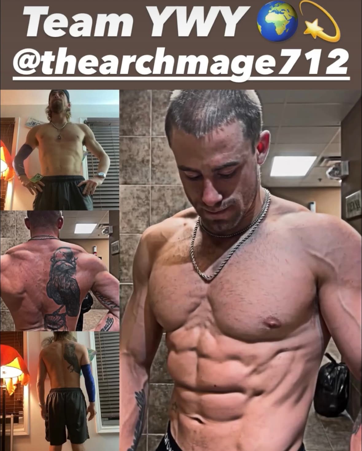 Team YWY progress comparison photographs, @thearchmage712